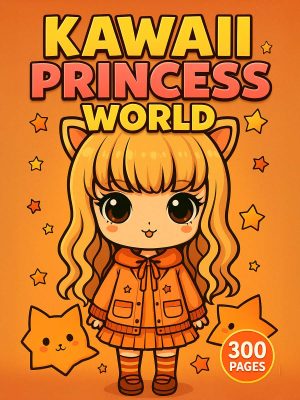 Kawaii Princess World – 300 Princess & Cute Girl Pages